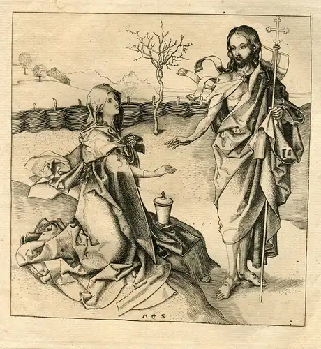 Christus Aussehende Auf Maria Magdalena. Heliograbado Bei Amand Durand Malerei D