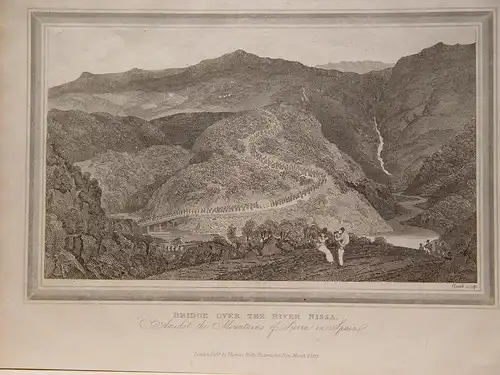 « Bridge Over The River Nissa » Amidst Mountains Of Säge IN Spain. Aufgezeichnet