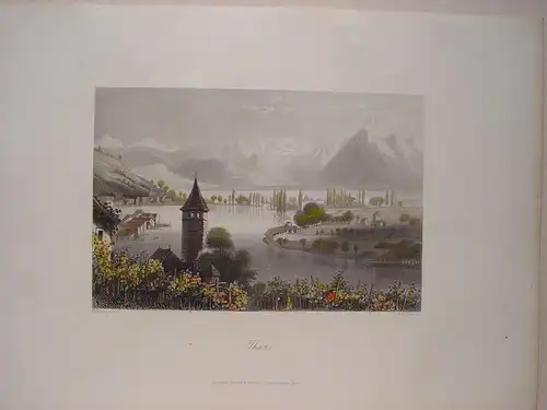 Suiza.« Thun » Aufgezeichnet Albert Henry Payne (1812-1902) Nach Werk De H.