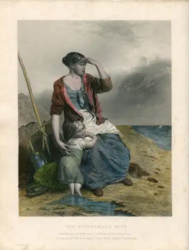 « The Fisherman' S Wife' Gravierkunst IN / Auf / Im 1872 Bei G.B.Shaw Werk De F