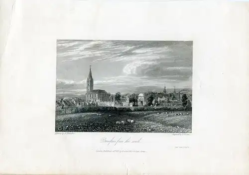 Dumfries From The South Gravierkunst Bei E.Finden. Drew A.Chisholm