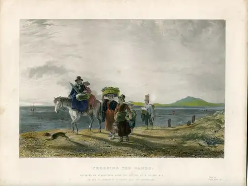 «Crossing The Sands » Gravierkunst IN / Auf / Im 1860 Bei W.Radcliffe Lack De W