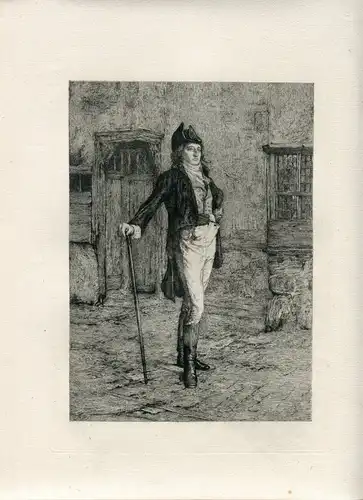Soldat Revolutionist Gravierkunst Bei William Quiller Orchardson, 1800