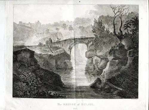 Escocia.« The Bridge Of Dulsie » Gravierkunst Bei J.Fittler