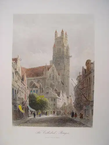 Bélgica.« The Cathedral Brujes » .Jungtier E.George. Aufgezeichnet Thomas