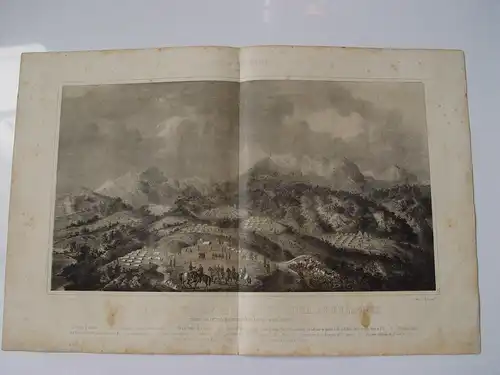« Vista General Von Camping Und Sierra De Bullones » 1860 Lithographie Bei P.