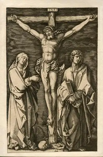 Heliograbado Amand Durand. Crucifixión. Kopie De Lucas Van Leyden