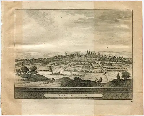 Vista De Valladolid, Gravierkunst Bei Pieter Vander Aa, 1715