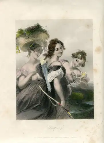 «Cheerfulness» Gravierkunst Bei H.Ausien Auf Baustelle De E.T.Parris Auf 1858