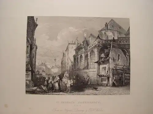 France« St.Germain L´Auxerroi Er Paris » Dessin E.H.Wehnert. Gravur J. H.