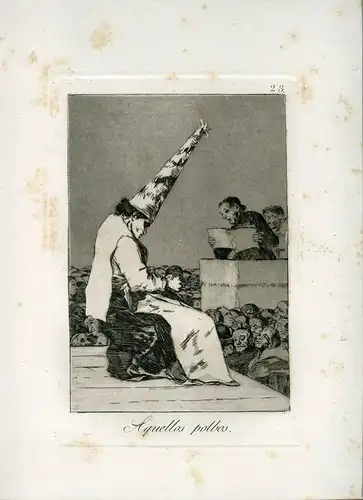 Diese Polbos, Gravierkunst Nr 23 Original De Goya 5ª Ausgabe (1881-1886)