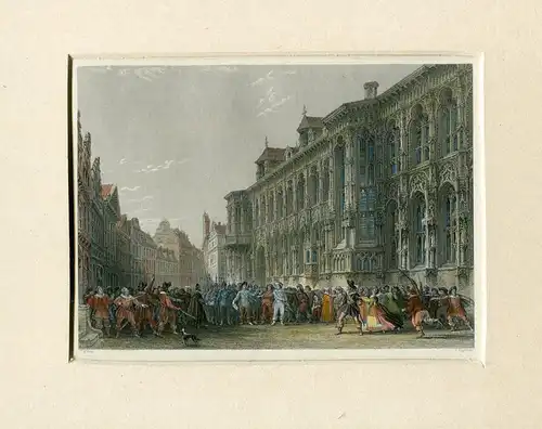 Town Hall Ghant Gravierkunst Bei J.Higham De Ein Muster De T. Allom