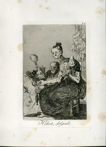 Hilan Slim, Gravierkunst Nr 44 Original De Goya 5ª Ausgabe (1881-1886)