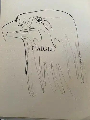 L'Aigle, Lithographie Original De Picasso Publicada IN / Auf / Im 1957