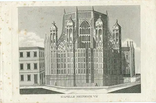 Kapelle Heinrich VII Gravierkunst De 1837