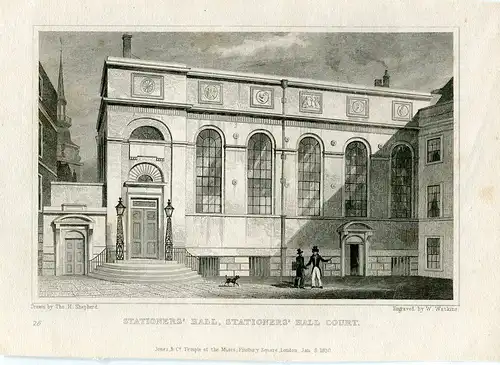 Stationer's Hall, Hall Court Gravierkunst Bei W.Watkins De Ein Muster T