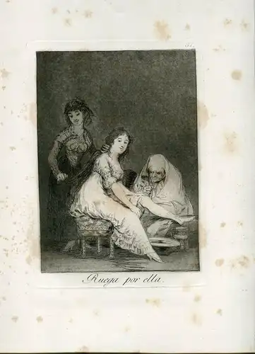 Bitte Bei Sie, Gravierkunst Nr 31 Original De Goya 5ª Ausgabe (1881-1886)