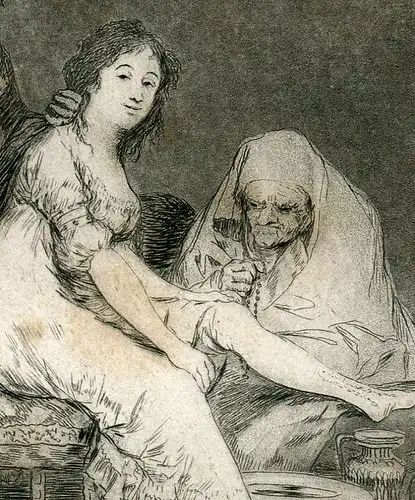 Bitte Bei Sie, Gravierkunst Nr 31 Original De Goya 5ª Ausgabe (1881-1886)