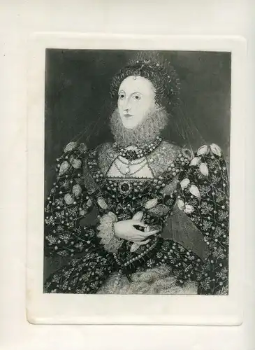 Heliograbado von Der Königin Elisabeth De Einer Baustelle De Nicholas Hilliard (