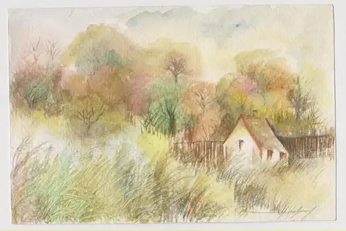 Landschaft Aquarell, Englische