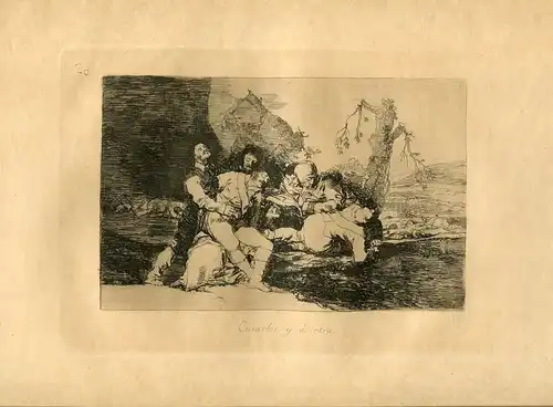 Goya « Curarlos Und Auf Andere » Gravierkunst (Gravur) Original Nº 20