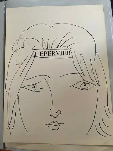 L'Epervier. Lithographie Original De Picasso Publicada IN / Auf / Im 1957
