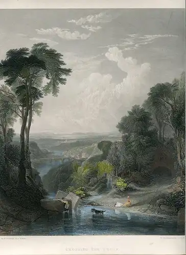Crossing The Brook Gravierkunst Bei W.Richardson, 1860