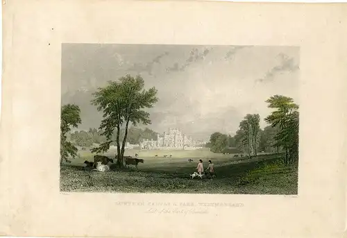 Lowther Castle &park , Westmorland Gravierkunst Bei W.Le Petit De Una Malerei T.