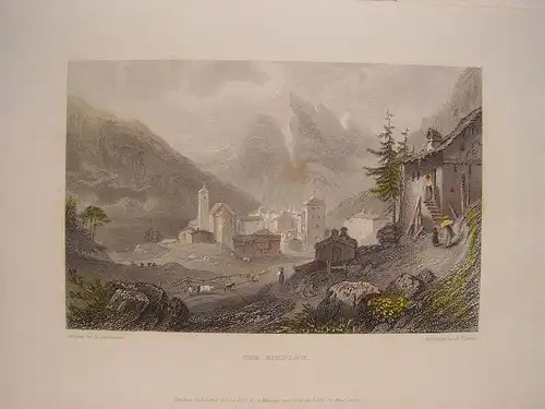 Suiza. «The Simplon» Drew H.Gasteneau. Aufgezeichnet Edward Francis Finden (