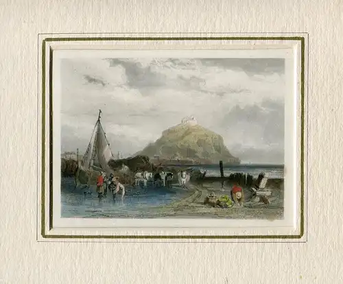 St.Michael Mount, Cornwall Gravierkunst Bei A.Le Petit IN 1836 De Ein Muster De