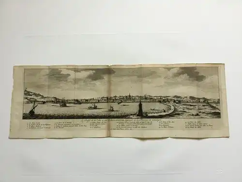 Cataluña. Barcelona. Vista Topográfica Bei Pieter Vander Aa, 1707