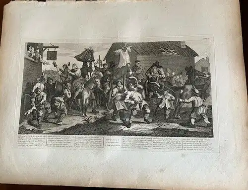 Hudibras Encounters The Skimmington Gravur By William Hogarth