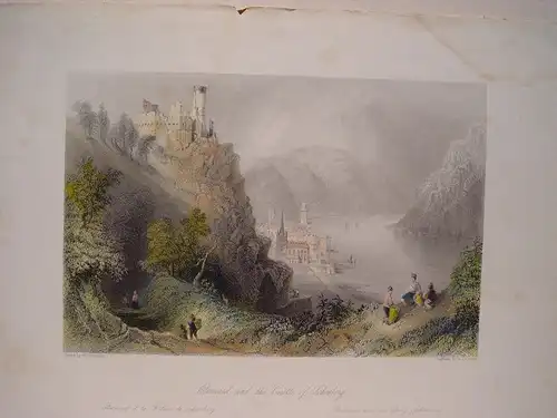 Alemania.« Oberwesel And The Castle Of Schömberg » Jungtier W.Henry Bartlett (