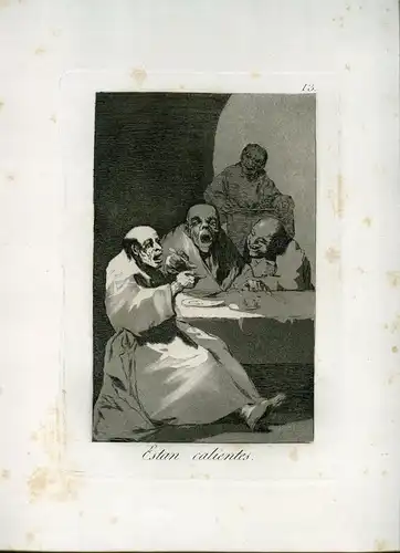 Sind Warme, Gravierkunst Nr 13 Original De Goya 5ª Ausgabe (1881-1886)