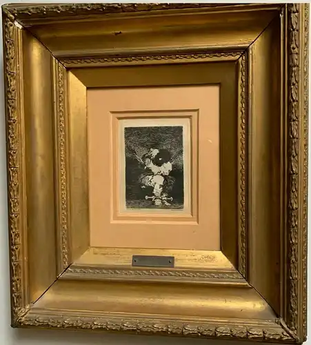 Kleine Ohrstecker Gravierkunst De Goya Erste Ausgabe 1867
