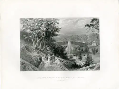 USA Fairmount Gardens, With The Schuykill Bridge Grab. Bei J. Giles