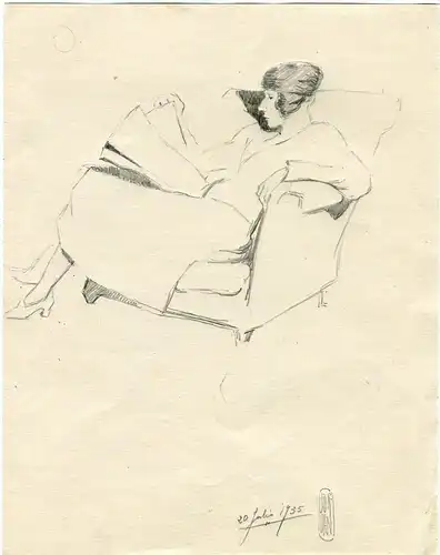 Damen Sentada. Muster Auf Stift Bei Jordan IN / Auf / Im 1935
