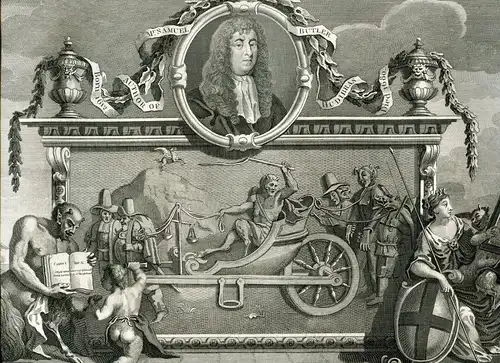 W.Hogarth. Frontispiz And It Erklärung Und Sr. Hudibras Gravierkunst