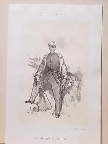« D.Antonio Ros De Olano » (Caracas, 1808-Madrid, 1886) Participó IN La War Auf
