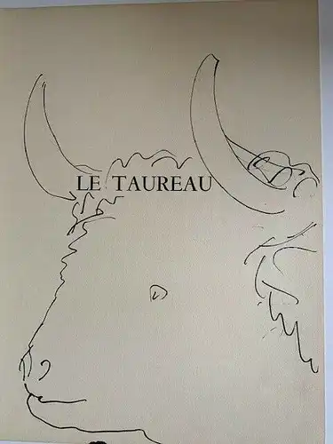 Le Taureax, Lithographie Original De Picasso Publicada IN / Auf / Im 1957