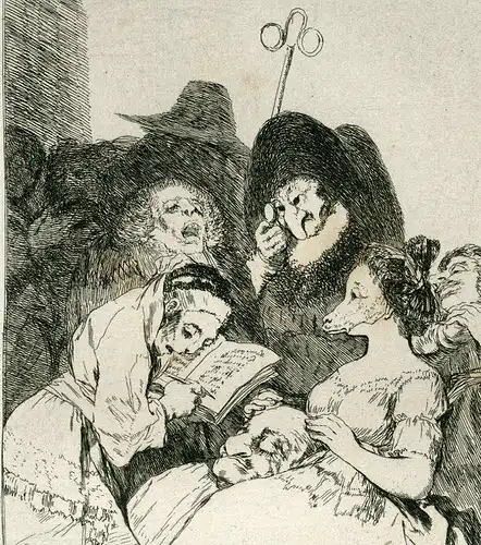 La Filiación, Gravierkunst Nr 57 Original De Goya 5ª Ausgabe (1881-1886)
