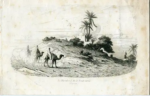 Le Maraboud von Der Boud-Zarea, Argelia. Gravierkunst Von Jh. Bei Charles Frere