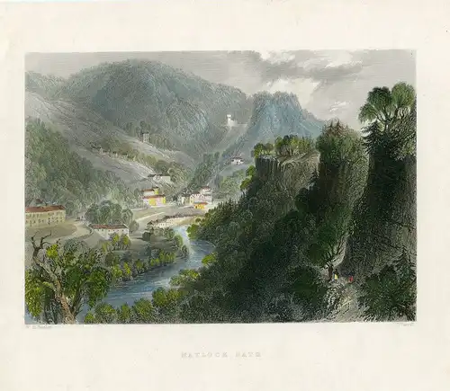 Matlock Bath Gravierkunst Bei J.C.Varrall De Einer Baustelle De W.Barlett