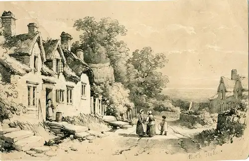 Schön Lithographie Von Jh. De North Stoke