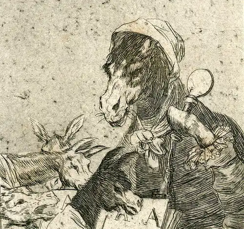 Si Sabrá Mas Der Grundschül, Gravierkunst Nr 37 Original De Goya 5ª Ausgabe (