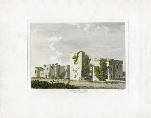 Ragland Castle, Monmouth Sh. Gravierkunst Bei D. L. IN 1784. Erschienen Bei S.