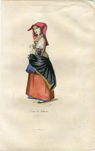 Junge De Salern, Italien, Gravierkunst Xilográfico 1844