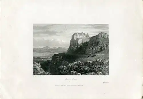 Stirling Castle Gravierkunst Bei E.Finden De Ein Drew De G.F.Robson