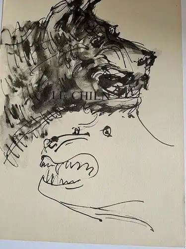 Kopf De León. Lithographie Original De Picasso Publicada IN / Auf / Im 1957