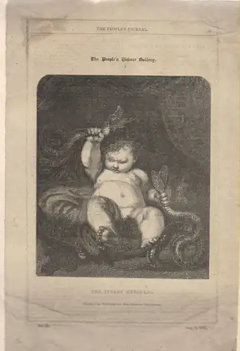 The Infant Hercules De Einer Malerei De Sir Joshua Reynolds, 8 De August De 1846